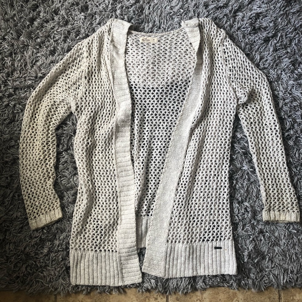 Cream Cardigan w/ hood